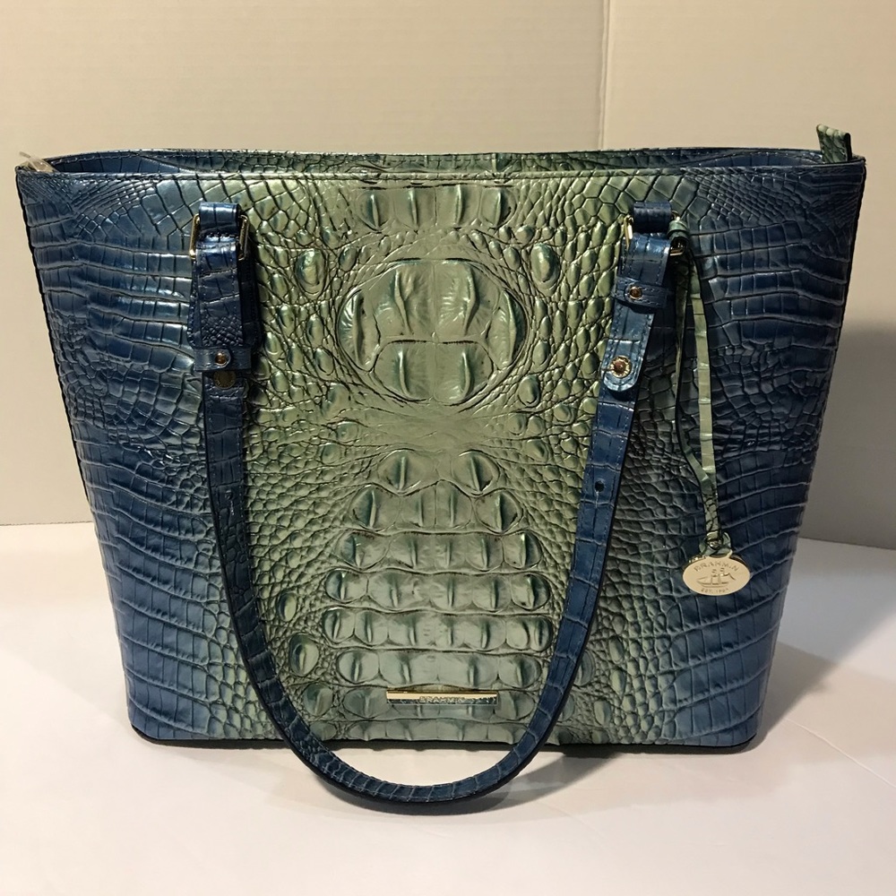 Brahmin Haven Blue and Green Ombré, Misha Handbag